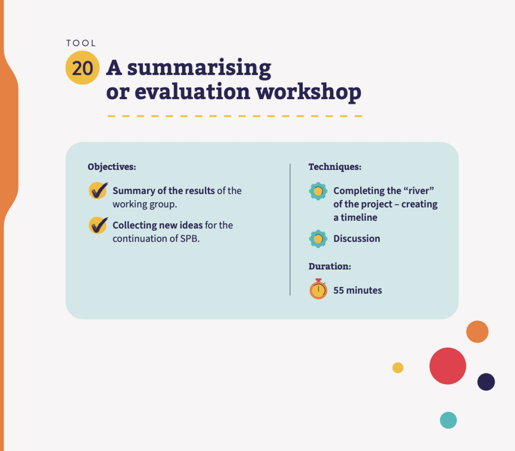 Tool 20: A summarising or evaluation workshop